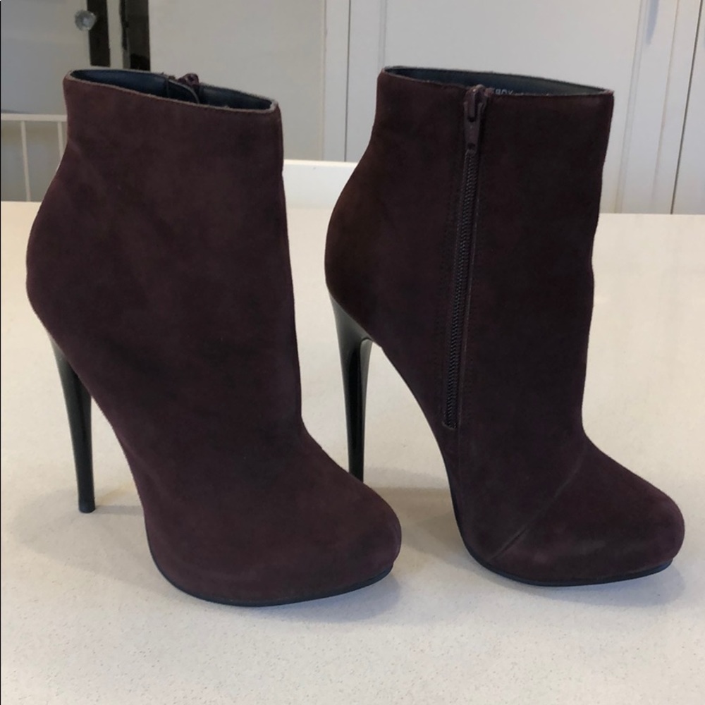 Topshop Plum bootie
